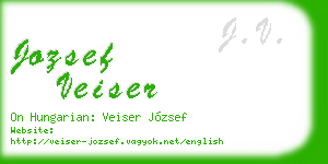 jozsef veiser business card